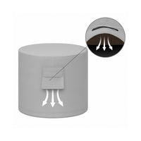 Custom Round Accent Table Cover - detail view