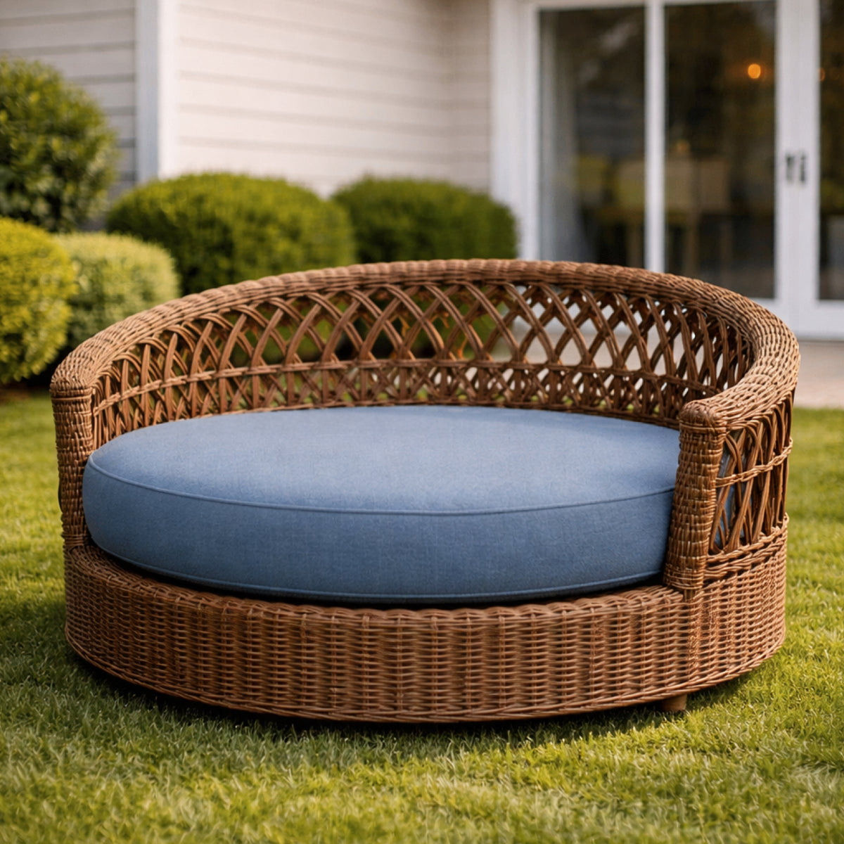 Custom Round Cushion Covers - front view