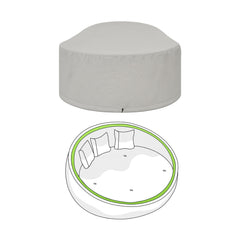 Custom Round Enclosed Outdoor Daybed Cover