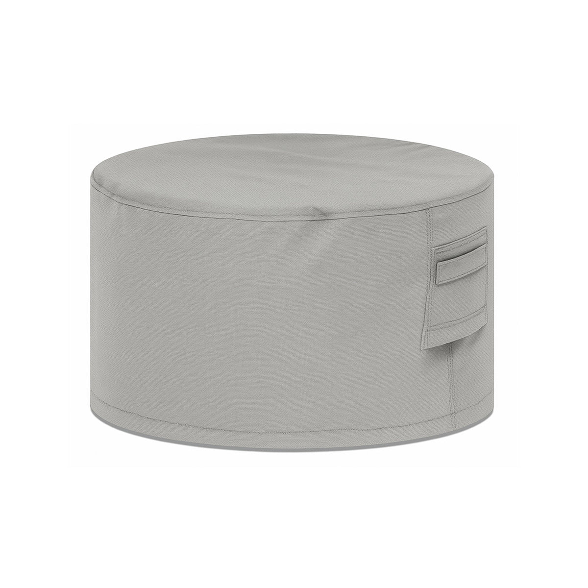 Custom Round Fire Pit Cover - Style 4 - front view - view 3