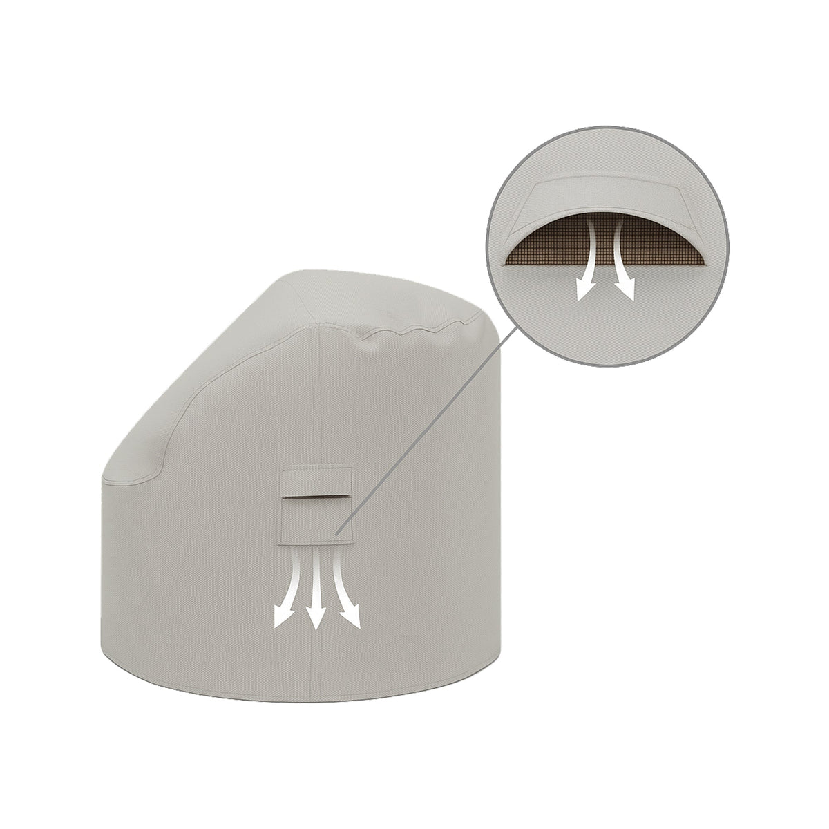 Custom Round Outdoor Daybed with Canopy Cover