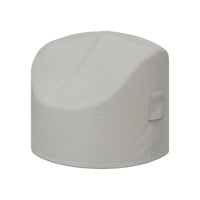 Custom Round Outdoor Daybed with Canopy Cover - front view