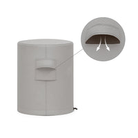 Custom Round Smoker Cover - detail view