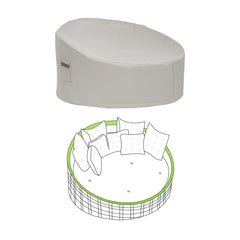 Custom Round Wicker Outdoor Daybed Cover