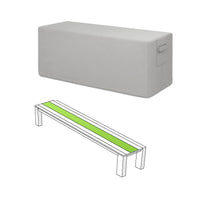 Custom Slatted Bench Cover - front view
