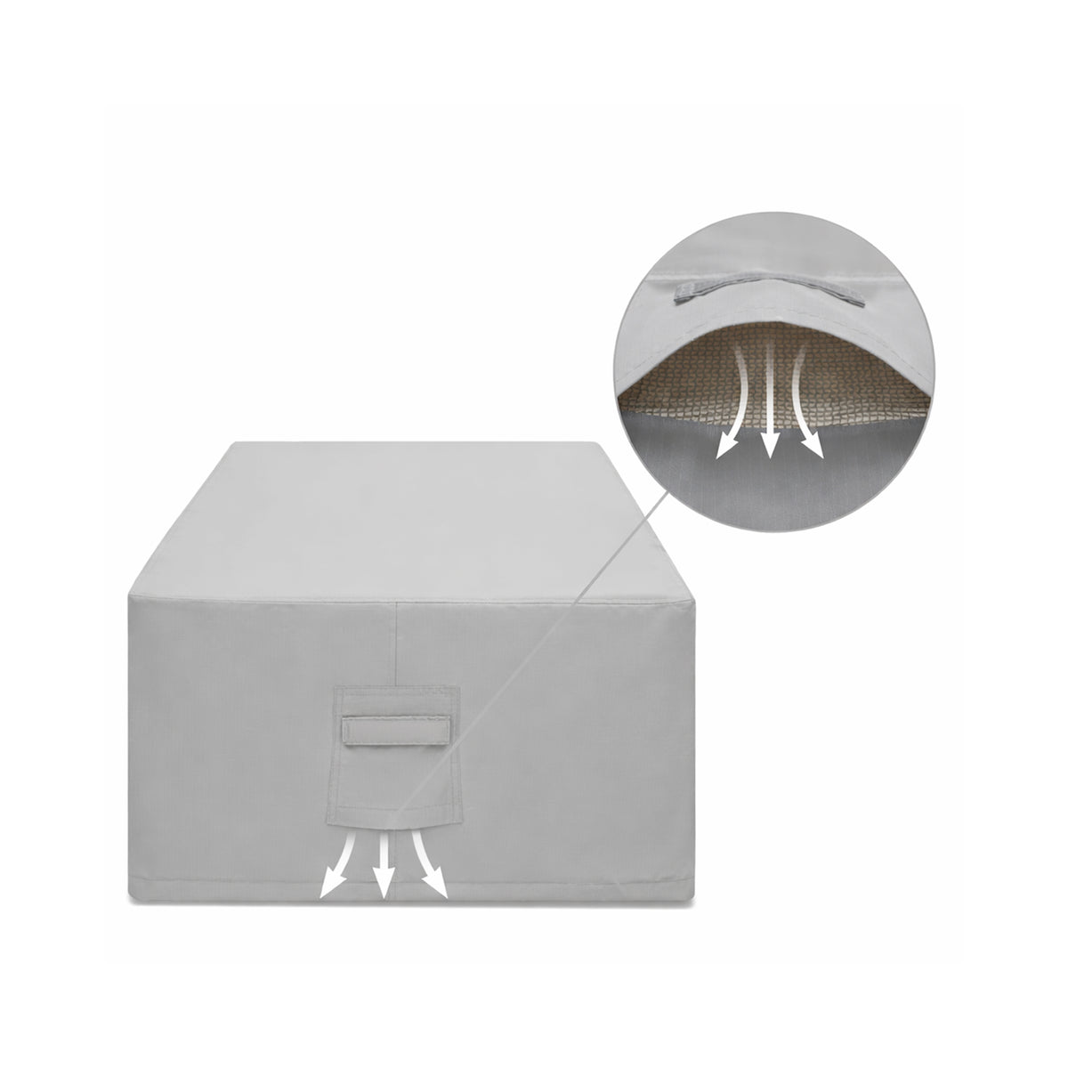 Custom Square / Rectangle Dining Table Chair Set Cover – Style 3