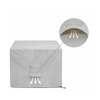 Custom Square/Rectangle Dining Table Chair Set Cover - Style 4 - detail view
