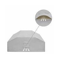 Custom Square/Rectangle Dining Table & Bench Set Cover - detail view