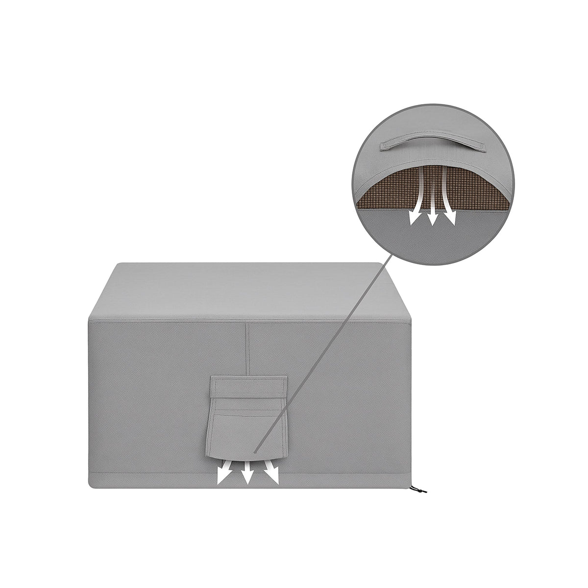 Custom Square Ottoman Cover