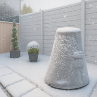 Custom Tapered Modern Chiminea Covers - side view