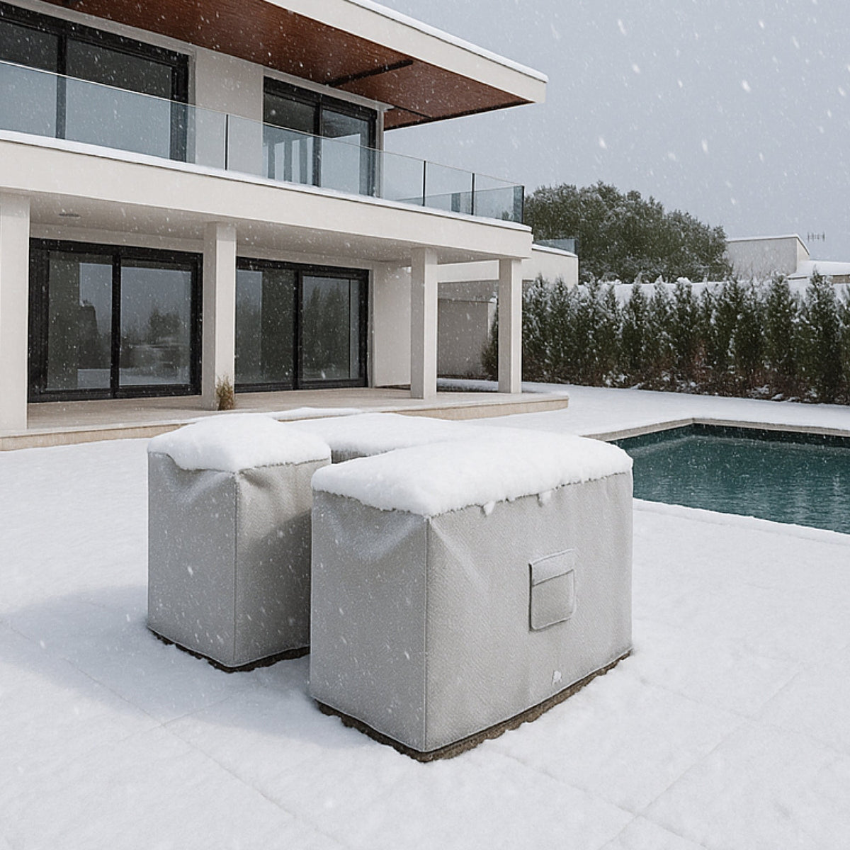 Custom U Shape Bar Island Cover