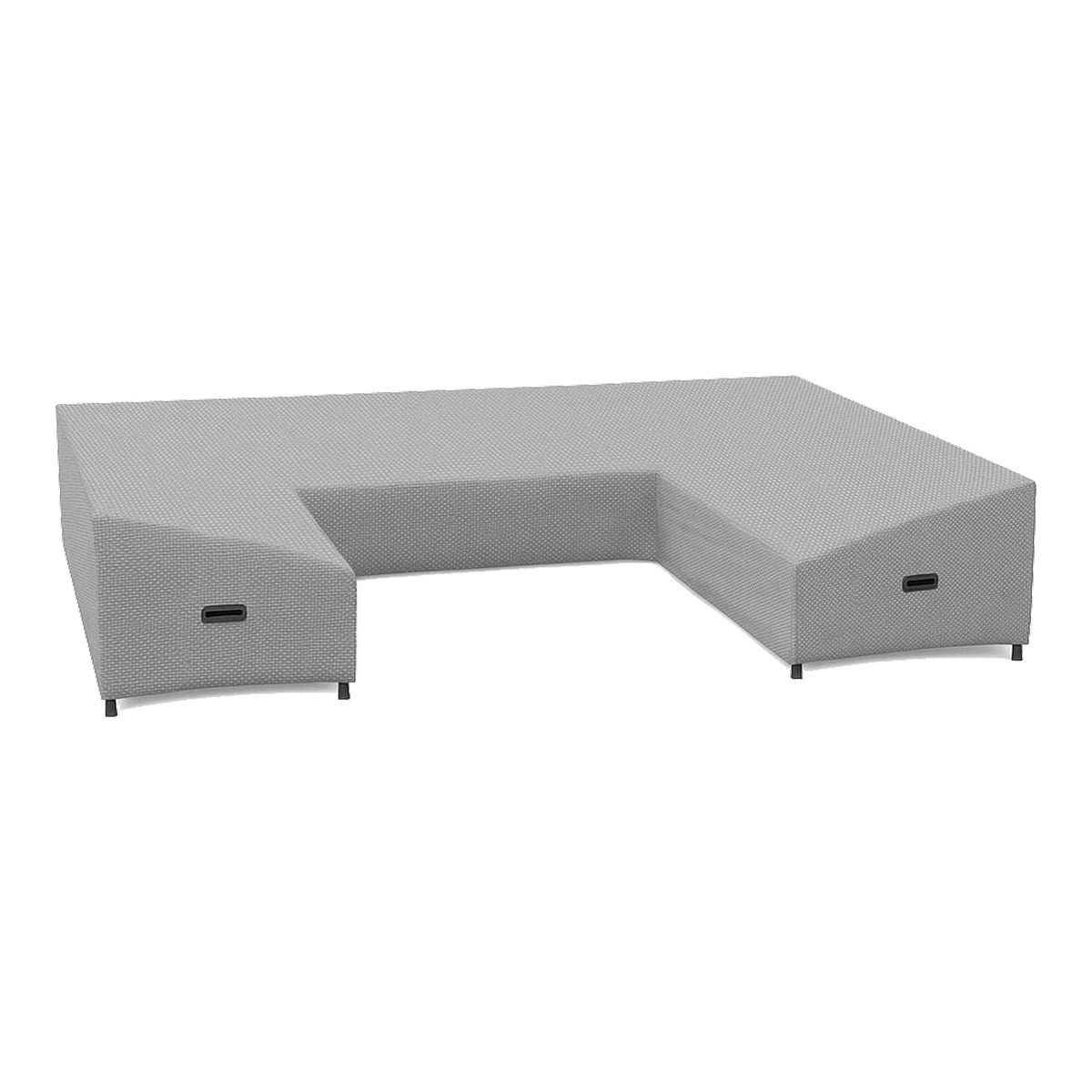 Custom U Shape Slanted Covers - front view - view 3
