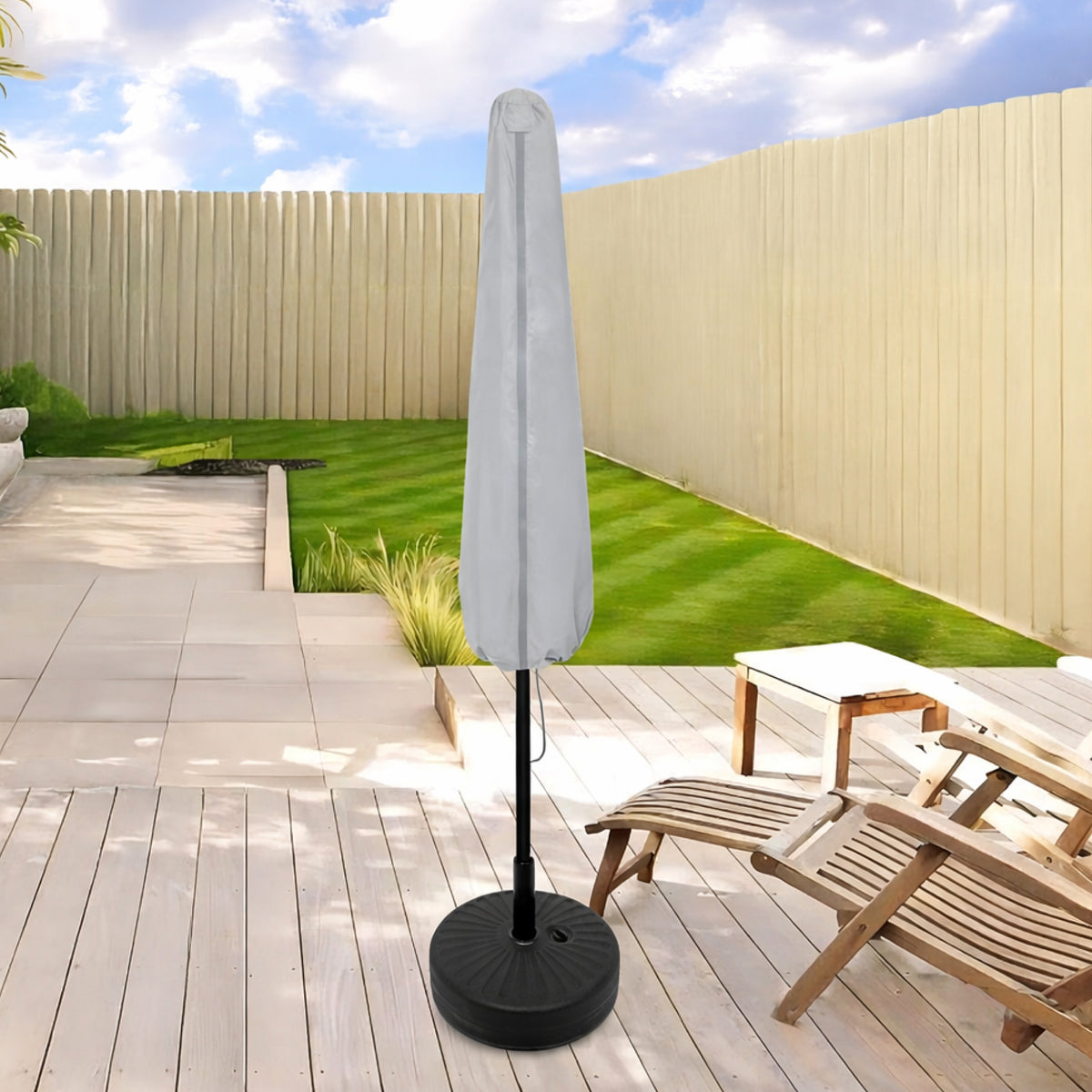 Custom Umbrella Cover - side view