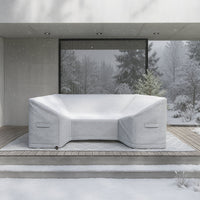 Custom U shaped Couch Covers - Style 1 - side view