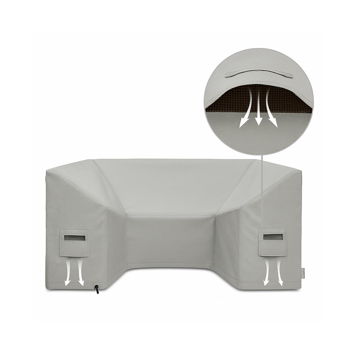 Custom U shaped Couch Covers - Style 1