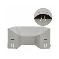 Custom U shaped Couch Covers - Style 1 - detail view