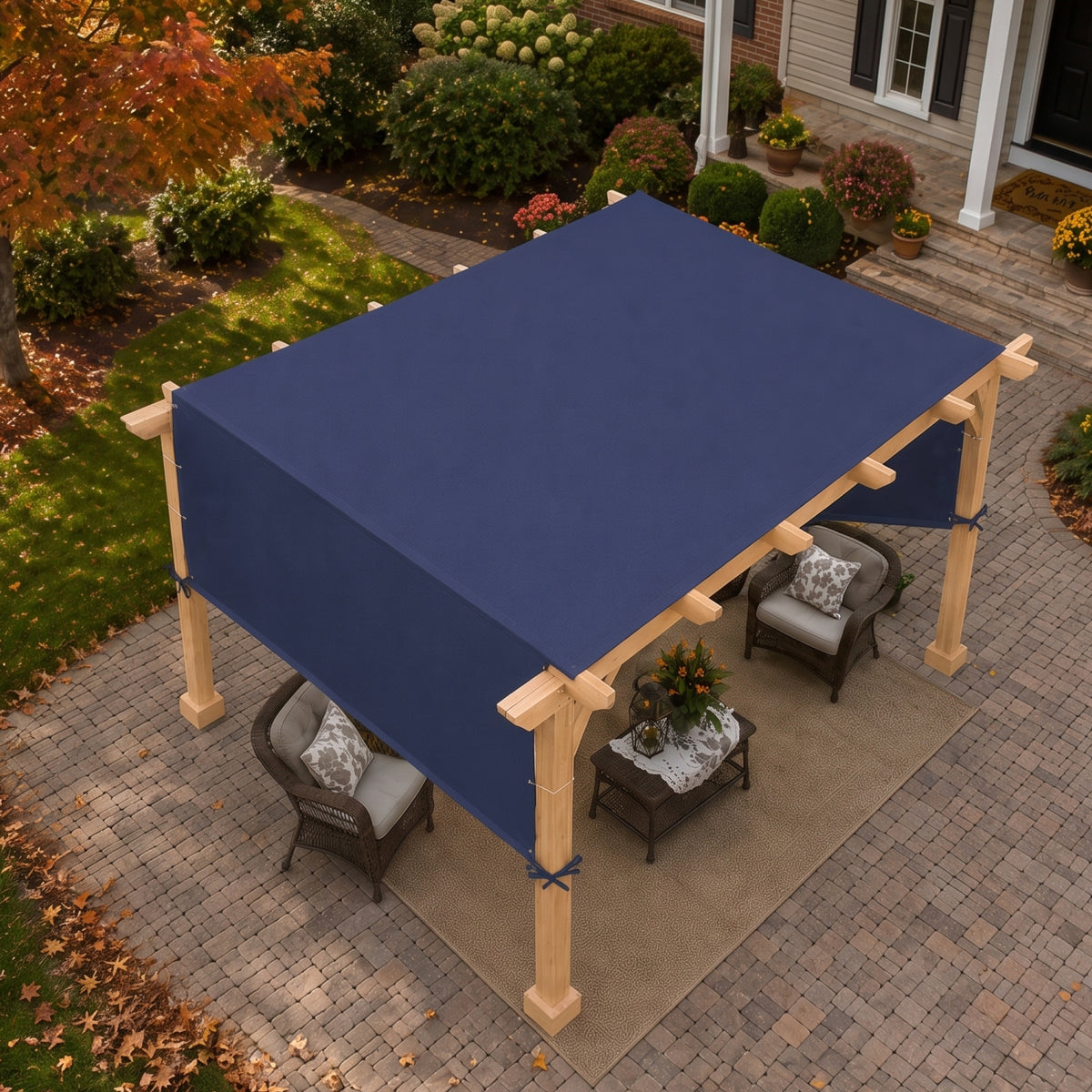 Custom Waterproof Pergola Cover - Style 2