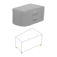 Custom Wedge Ottoman Cover