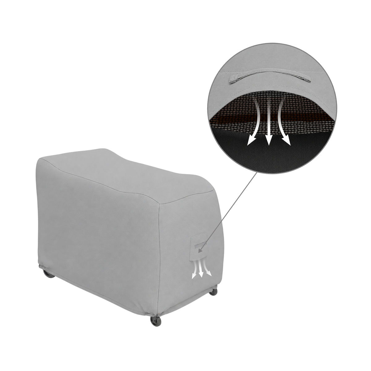 Custom Wheeled Beverage Serving Cart Cover