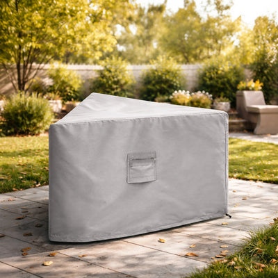 Custom Triangular Fire Pit Cover - alternate view