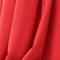 Sunbrella Canvas Logo Red Curtain