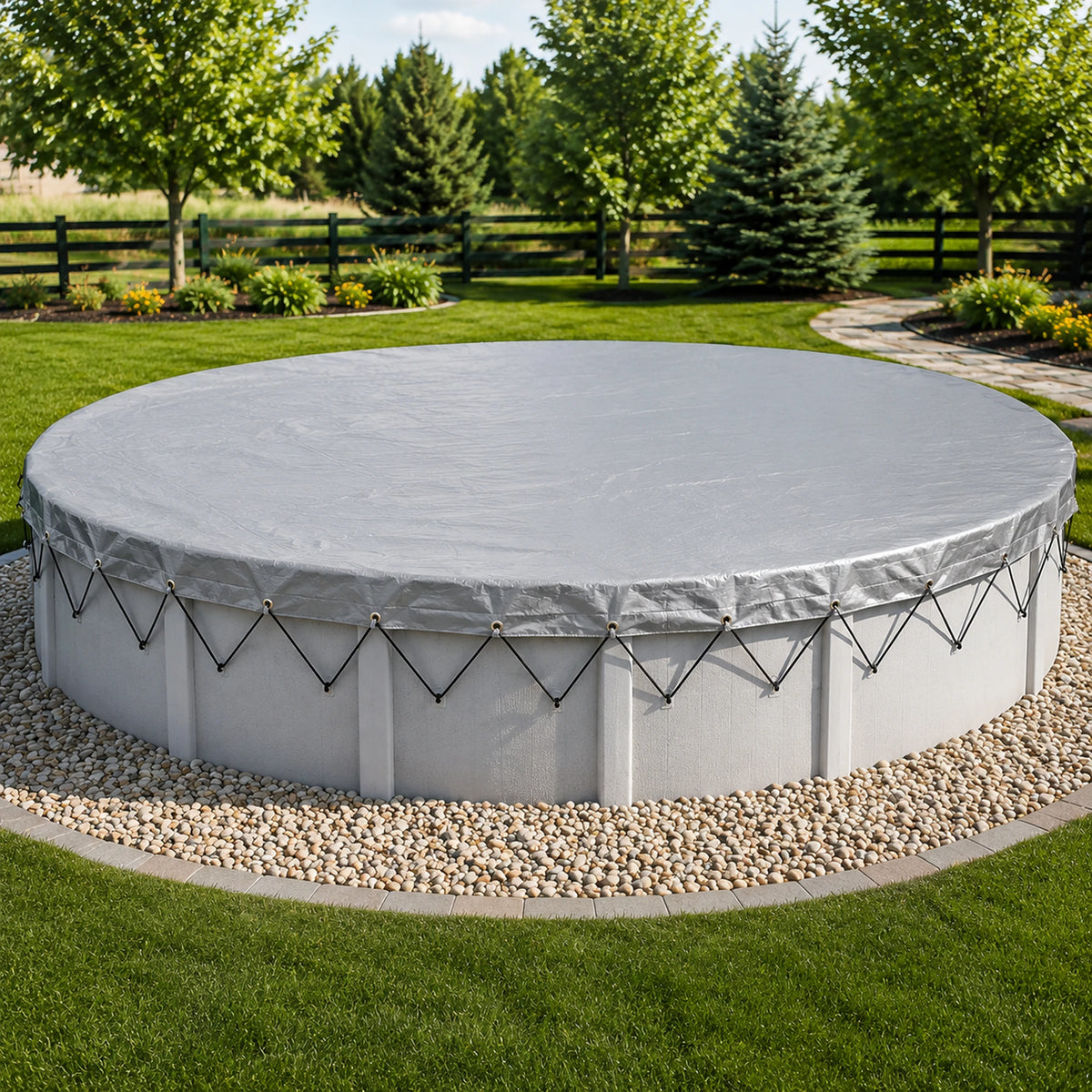 Heavy Duty Custom Tarps - Round