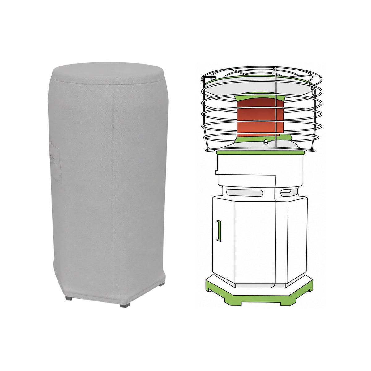 Custom Patio Heater Cover