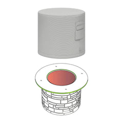 Custom Fire Column Cover - Style 4