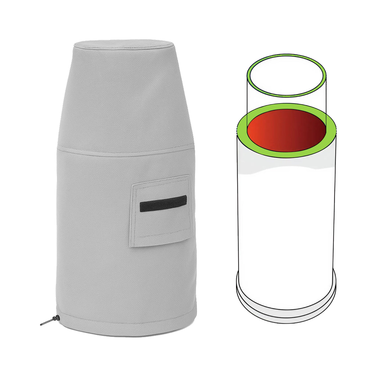 Custom Fire Column Cover - Style 6