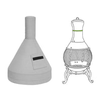 Custom Cast Iron Chiminea Covers - custom fit protective cover
