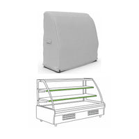 Custom Curved Refrigerated Display Case Covers