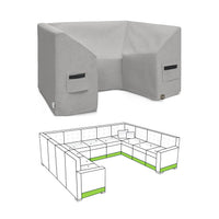 Custom U shaped Couch Covers - Style 1 - custom fit protective cover