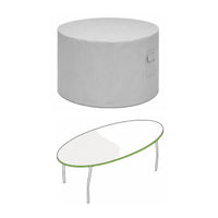Custom Oval Table Cover - custom fit protective cover