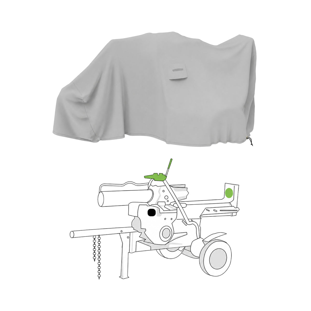 Custom Log Splitter Covers - Horizontal/Vertical Gas Log Splitter