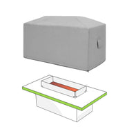 Custom Rectangular Fire Pit Cover - Style 4 - custom fit protective cover