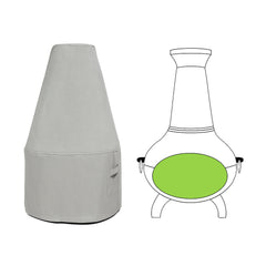 Custom Antique Bronze Chiminea Cover