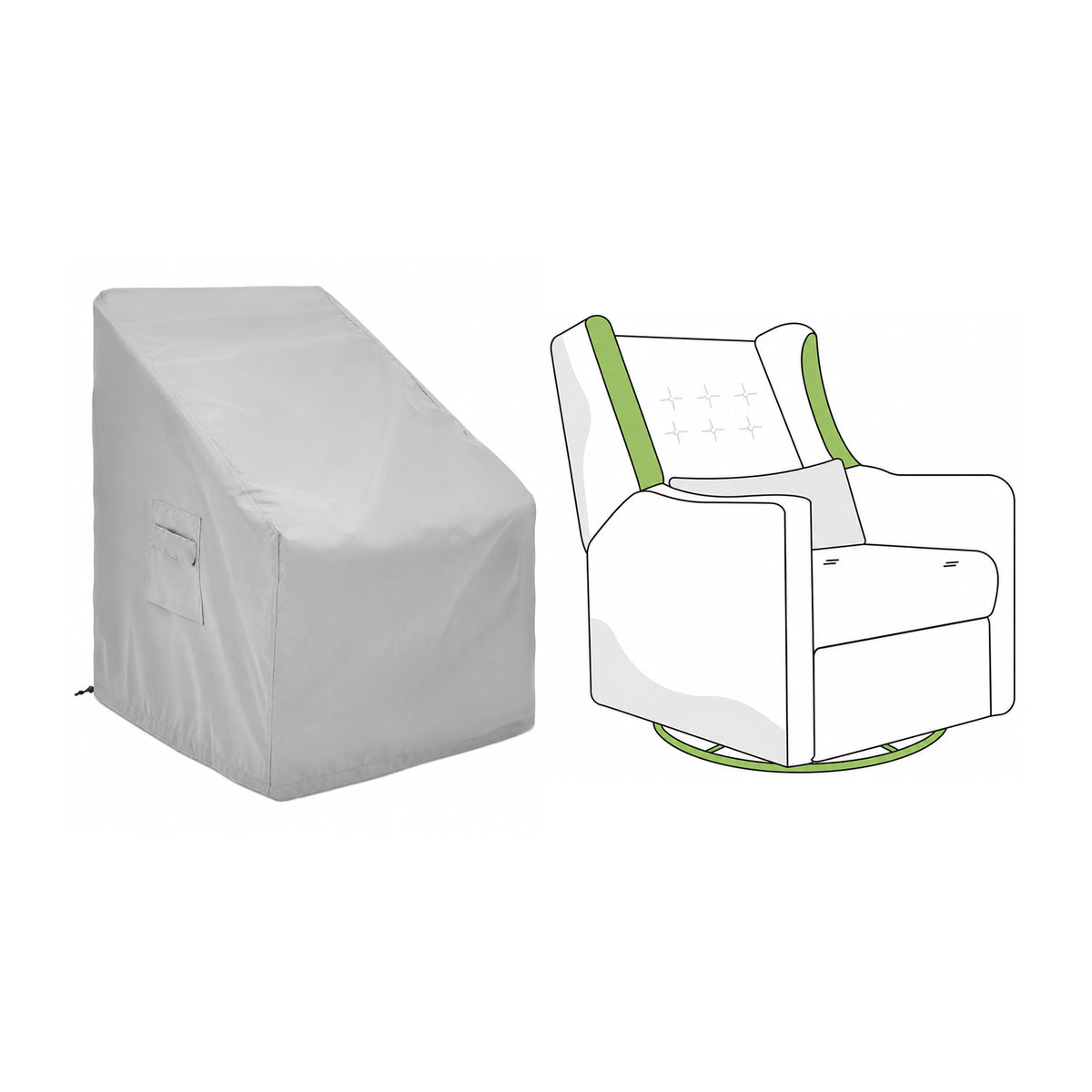 Custom Recliner Chair Cover - Style 2