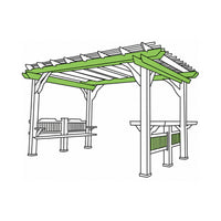 Custom Waterproof Pergola Cover - Style 1