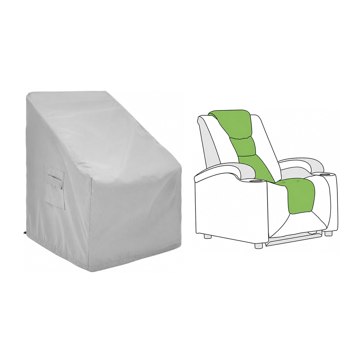 Custom Recliner Chair Cover - Style 5