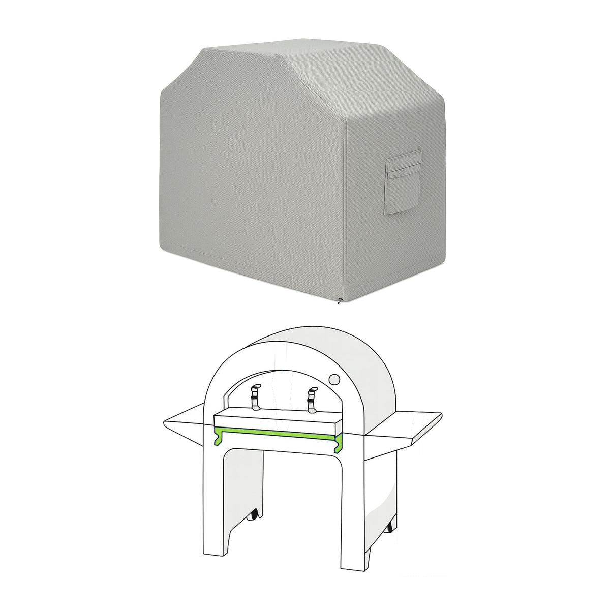 Custom Counter Top Pizza Oven Cover