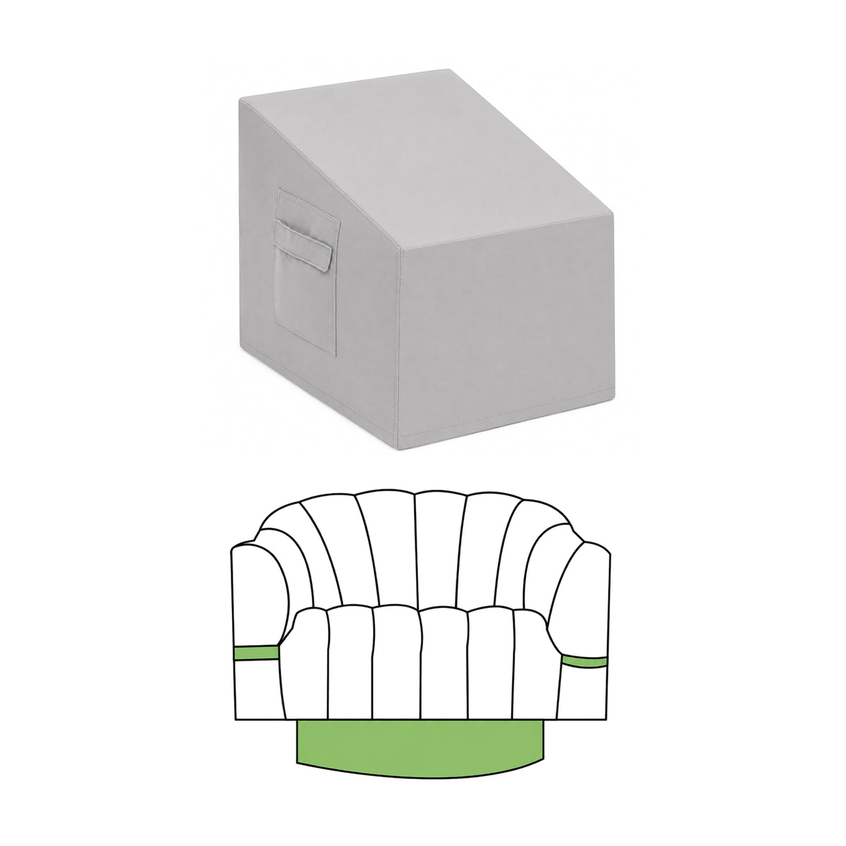Custom Modular Chair Cover - Style 2