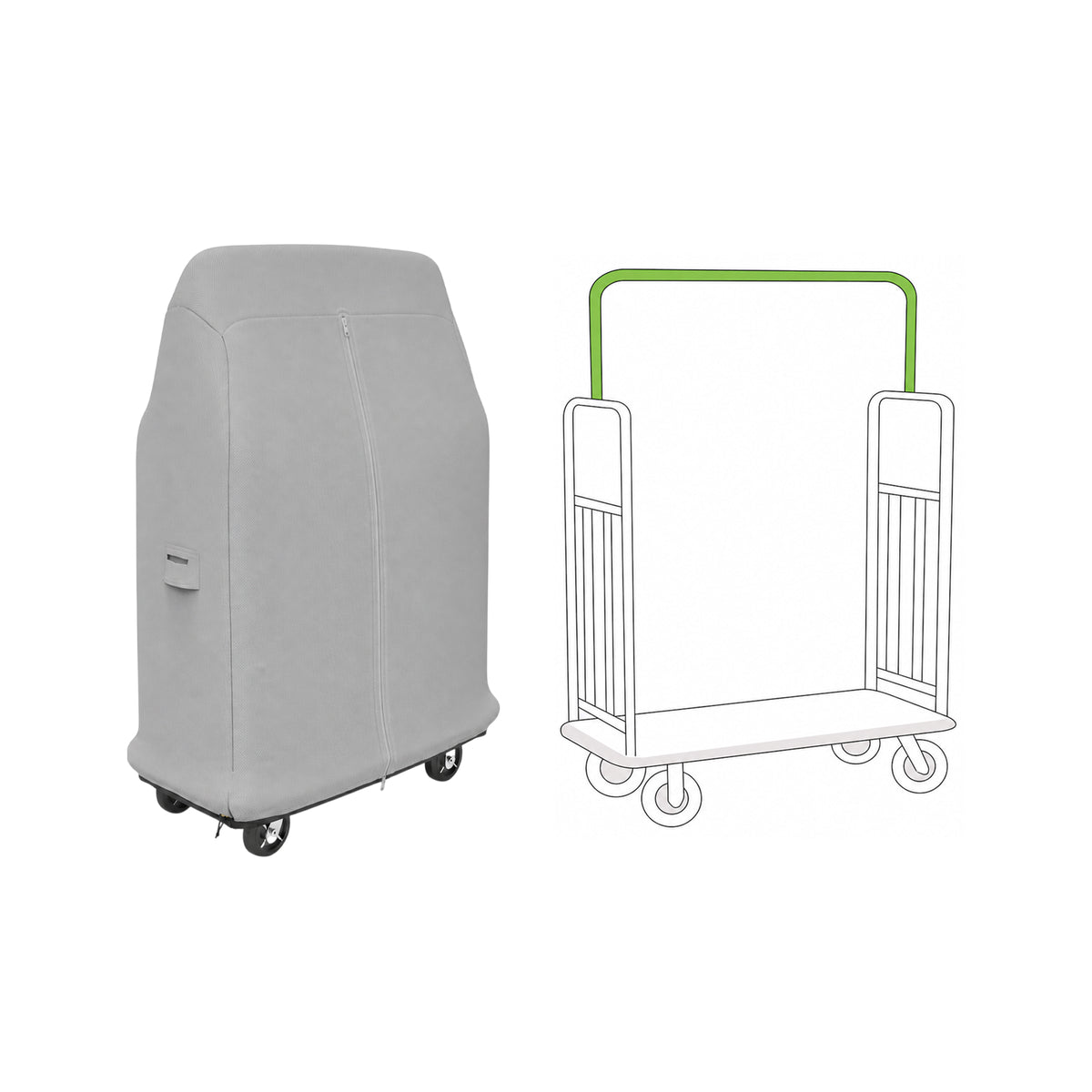 Custom Standard Luggage Cart Covers