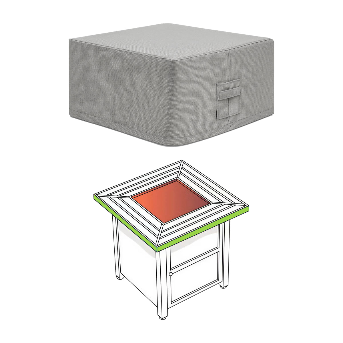 Custom Fire Column Cover - Style 3