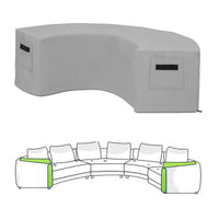 Custom Curved Couch Covers - custom fit protective cover
