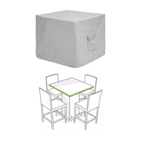 Custom Square / Rectangle Dining Table Chair Set Cover – Style 5