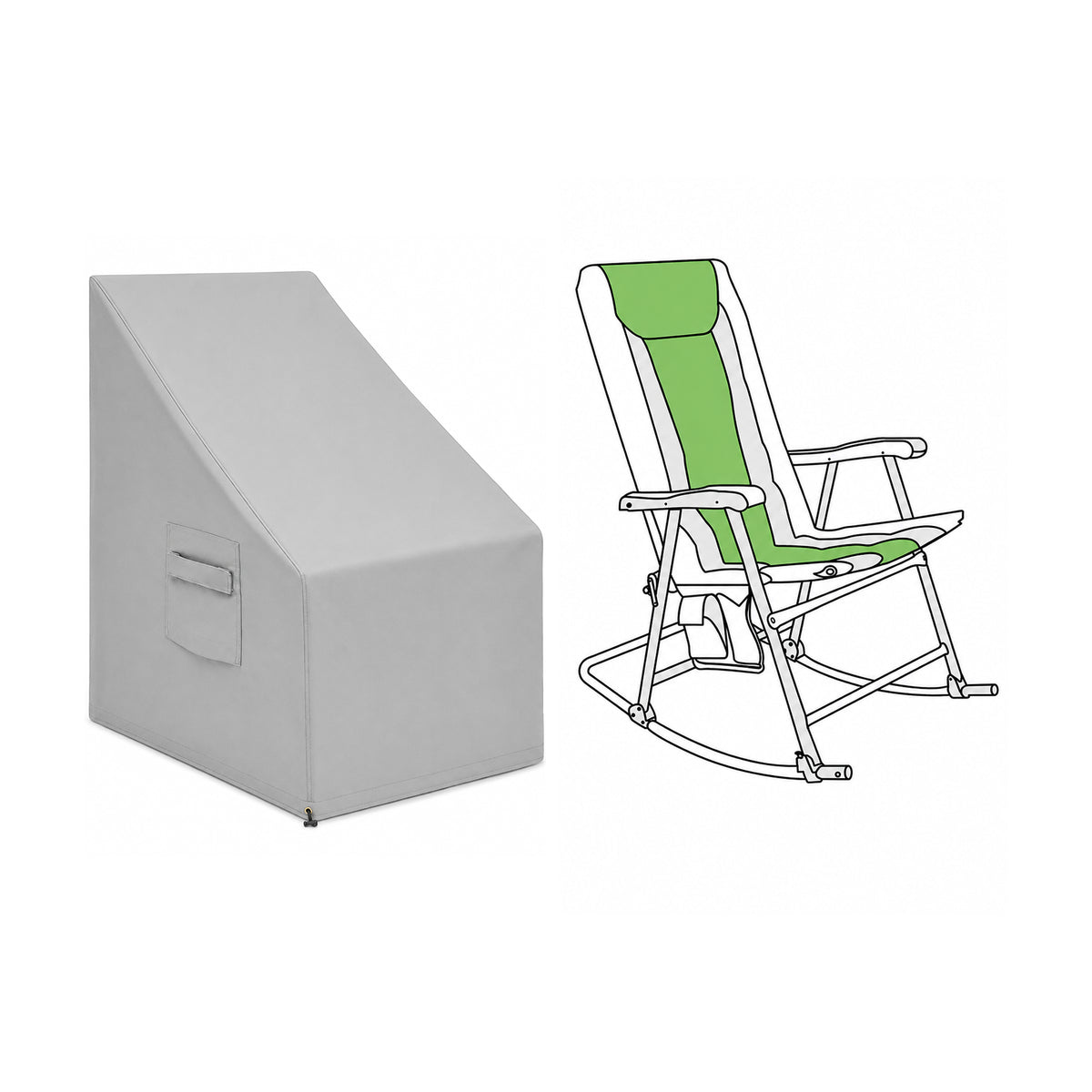 Custom Rocking Chair Cover - Style 5