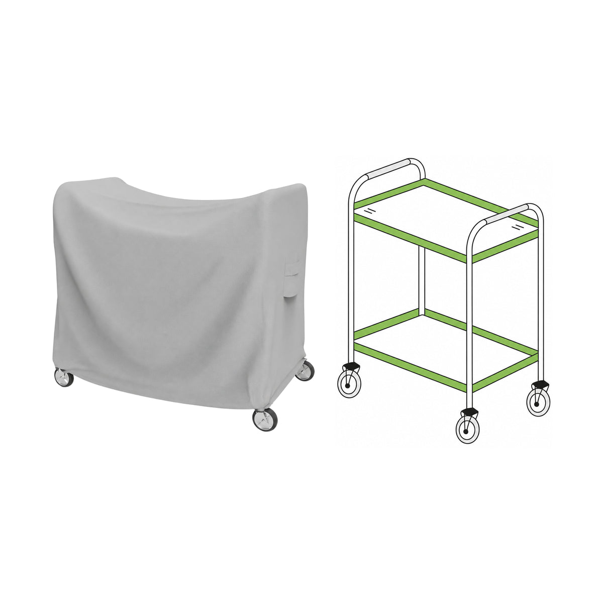 Custom Two-Tier Utility Cart Cover