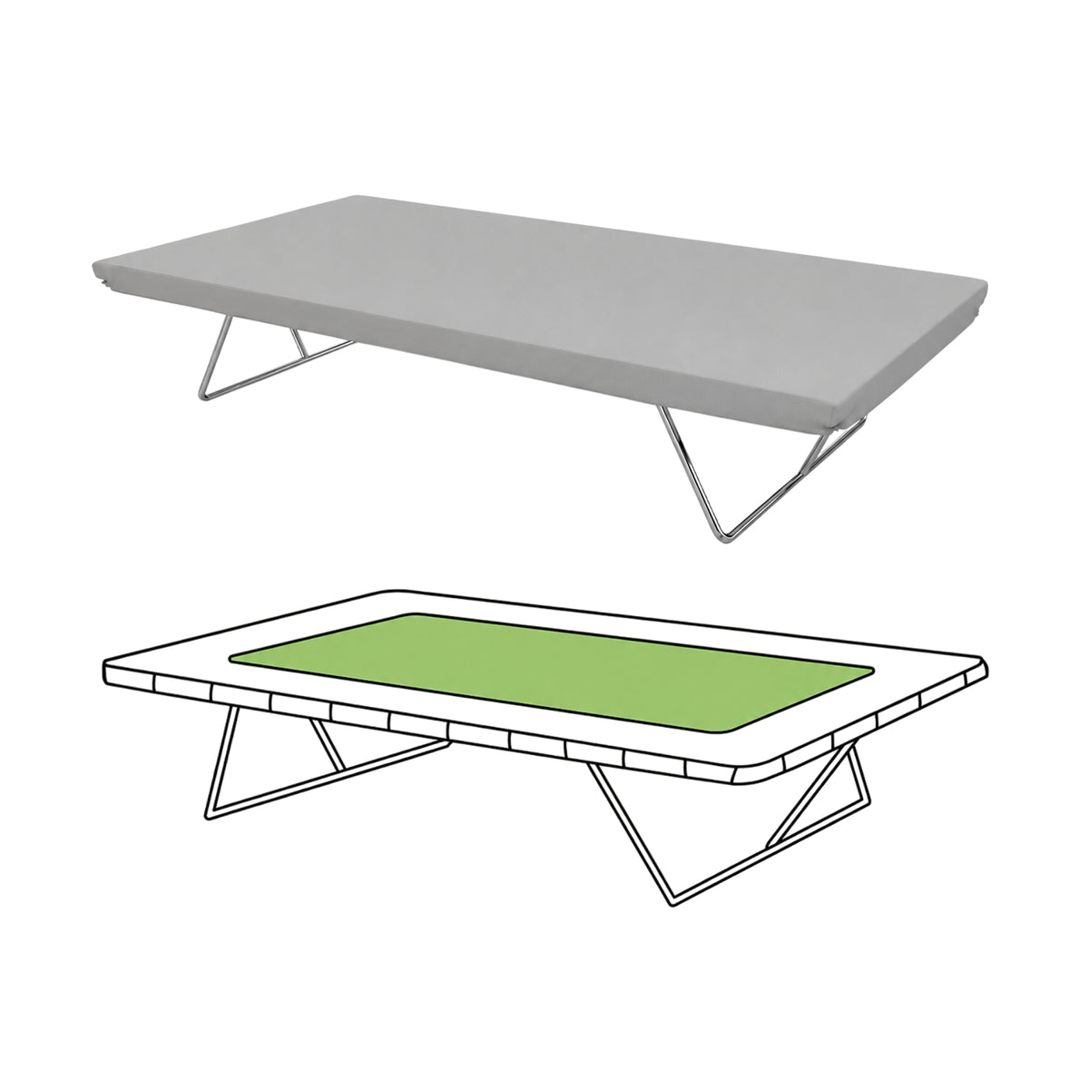Custom Rectangular / Square Trampoline Cover