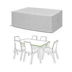 Custom Square/Rectangle Dining Table Chair Set Cover - Style 1