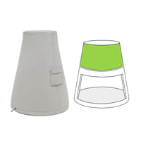 Custom Tapered Modern Chiminea Covers - custom fit protective cover